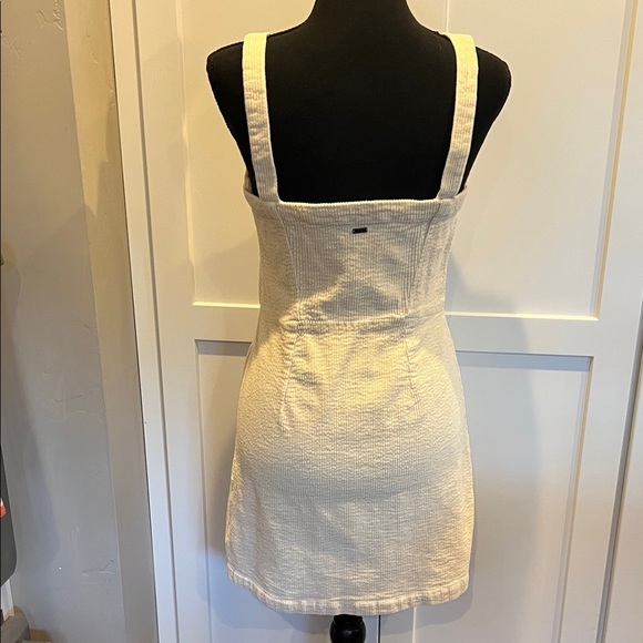O'Neill Cream Button-Front Corduroy Mini Dress S - Picture 6 of 8